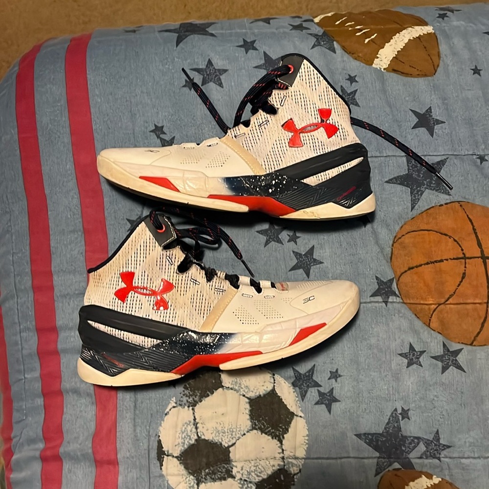 Curry 2 USA Red white and blue